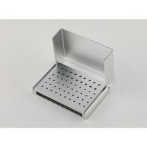 30 개 치과 fg1.6 mm 다이아몬드 버 드릴 + 오토 클레이브 블록 알루미늄 합금 홀더 악기 치아 미백용, 03 58 holes holder