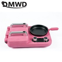 샌드위치 메이커 110V/220V 파니니 샌드위치 메이커 아침 식사 스테이크 그릴 계란, 04 no cook pot pink_05 JP