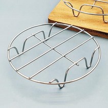 고급 원형 튀김용받침대 에어프라이어용 미니 스텐 돈가스망 15CM