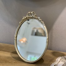 꼬떼따블 타원형 실버 플라워거울 K288431M 202023