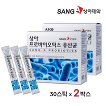 상아제약 프로바이오틱스 김치유산균 프리바이오틱스 엘지지유산균 분말 가루 신바이오틱스 락토바실러스 비피더스균 아기 어린이 성인 온가족 유산균 추천, 2박스, 30포