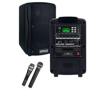 그레이스 블루투스 충전식 이동형 행사용 앰프 EG-116 150W + 유선 마이크 + 무선 마이크 핸드형, 앰프(EG-116)