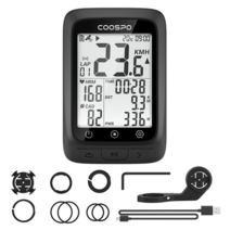 자전거속도계 트림원속도계 즈위프트센서 coospo bc107 gps 컴퓨터 동기화 strava ant+ 무선 블루투스 라이트 mtb 사이클링 스포츠, BC107 블랙