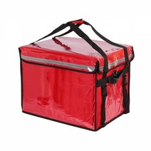 투명포켓 대용량 아이스백 62L 레드 보냉팩 캠핑가방 1875, 본상품