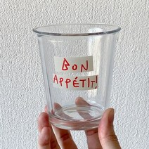 사케 화요 고량주 마시는 안경 편지 커피 주스 우유 컵, 레드 굿, 320ml