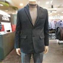 [세르지오] NCEX 매장인기상품! 겨울 울혼방체크 재킷 SJKFAMJ4331