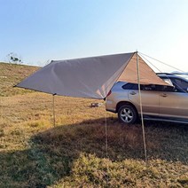 하드탑텐트 차량텐트 루프탑 차박 자동차 루프 텐트 SUV car car side tent 야외 캐노피 병렬 car tent awning side tent pergola, 300200cm 카키색표준 2극