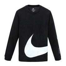 정품 국내배송 나이키 NSW HBR 빅스우시 긴팔티 블랙 남자 스포츠 긴팔 티셔츠 면티 DD3395-010
