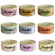 고스비 프레스코 고양이 캔 습식사료 70g, 참치새우[저칼로리]