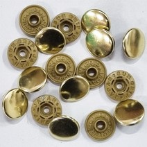 13mm 메탈 썬그립 티단추, 10set, 샤인골드