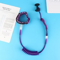 서핑보드 로프 TPU 스트레치 안전 1 개 풋트로프 7mm 4 피트 Sup 보드 발목 끈 탄성, 5.E