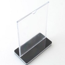 가게 메뉴판 거치대 A6 홍보물꽂이 회전게시판, 세로형