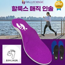 [국내총판] 할룩스 매직인솔 기능성 평발 족저근막 깔창 에어인솔 1세트, M (240mm~250mm), 반타블랙