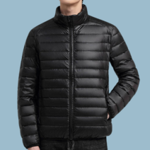 남자 겨울 경량 패딩 슬림 점퍼 방한 보온 데일리 정장 아우터 오피스룩