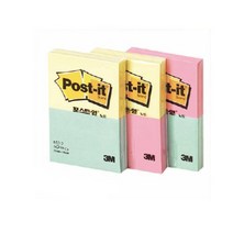 3엠 2p 많이쓰는 포스트잇51x38 3개 이쁜문구 오답노트 붙이는메모지, 옐로우 핑크