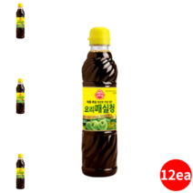 맛있는 매실청 1.19kg 12개 plum syrup 매실시럽 설탕대신 매실설탕 요리청 업소용 가정용 식자재 식재료 하동매실 무침용 조림용 볶음용 잡내제거 요리용 청
