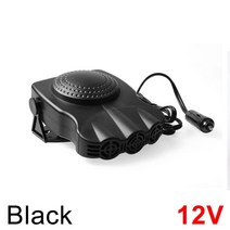 차량용 캠핑 이동식 무시동 히터 150w dc 12v car 2 in 1 auto 난방 및 냉각 따뜻한 팬 뜨거운 바람막이 휴대용 신속하게 서리 제거 장치 자동차, 블랙 12v