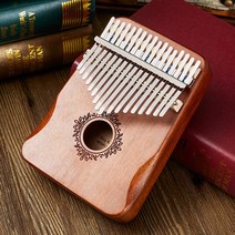 마림바 칼람바 미니칼림바 카림바 고음항아리 17 Keys Kalimba Thumb 피아노 고품질 우드 마호가니 Mbira B, 03 Brown