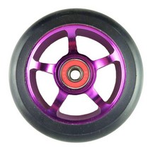 전동서핑보드 롱보드샵 JEERKOOL 88A 100mm 스쿠터 휠 스케이트 보드 액세서리 스피드 베어링이있는 합금강 허브 은빛 LZ7, [03] Purple 100mm