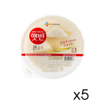 햇반 큰공기, 300g, 5개