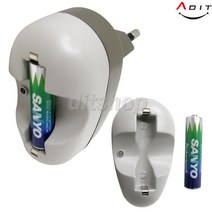 ADIT 국산 충전식 건전지 충전용 충전기 충전지 AA 1.5V, AZ0200