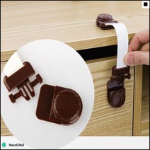 장식장용 책상용 가정용 안전잠금장치 서랍잠금장치 유아안전
