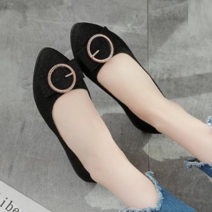 제이컬리 러블리 여성용 장식 플랫슈즈 단화