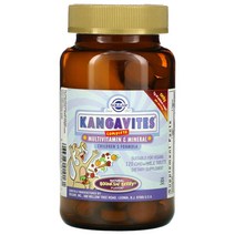 솔가 Kangavites 멀티비타민 및 미네랄 포뮬러 톡톡 튀는 베리 츄어블 120정, 3병