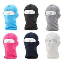 킹마트 런웨이브 바라클라바 안면마스크 자외선차단 전면마스크 오토바이 마스크 바라클라바, 화이트