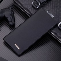 SHABIA 남자 카드 장지갑 LLLA, 다크브라운