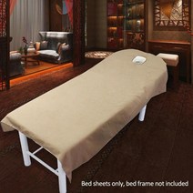 폴리에스테르 화장품 뷰티 살롱 시트 1 개 스파 마사지 트리트먼트 침대 테이블 커버 시트 구멍 사바나 9, [01] 120x190cm, 04 Camel_01 120x190cm
