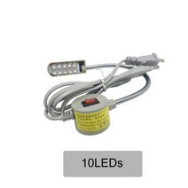 방폭등 LED 내압 산업용 재봉틀 조명 작업대 선반 드릴 프레스에 대 한 자기 장착 자료와 다기능 유연한 작업 램프, 10led_AC85-265V US Plug