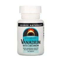 소스 네츄럴 바나듐 크롬 함유 90정 비스 글리시나토 옥소 바나듐 효능 효과, 1개, 기본