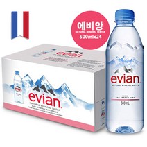 에비앙 생수 EVIAN WATER (ESSENCE) [500mlx24], 1박스, 500ml