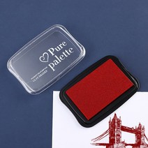공예 용품 레트로 큰 크기 잉크 패드 스탬프 플래너 scrapbooking 실리콘 공예 DIY 일기 인사말 카드 만들, 한개옵션1, 06 Crimson