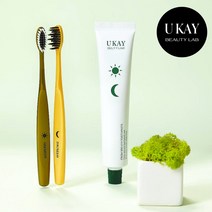 유케이 해님달님칫솔 치석제거 어금니 교정 교정용 치석제거 치과용 잇몸 치솔 치아교정 이중모 미세모, 1세트2개+증정품