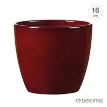 데로마 바소 뉴 심플리 시크 세라믹 인테리어화분, 레드