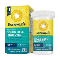 리뉴라이프 성인 프로바이오틱스 80빌리언 60캡슐, 80 Billion CFU, 60 Count (Pack of 1)