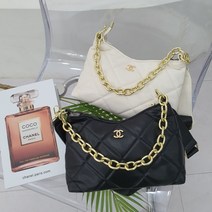 여자 노벨티 금장 체인 퀄팅 크로스 백 가방