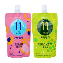 빙그레 곤약젤리 청포도 130g 15개 +복숭아 15개