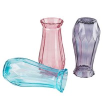 투명유리 화병-대 약24cm 꽃병, 365바운스 핑크