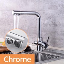 수전 코브라 호스 거위목 싱크대 주방 씽크대 수도꼭지교체, 크롬, 협력사
