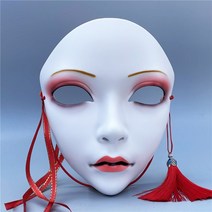 파티 모든 것 애니미스트 마스크 여성 전체 얼굴 가장 무도회 소품 비브라토 애니메, 양귀비