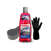 소낙스 리치폼샴푸 스노우폼 1000ml 폼샴푸 세차샴푸 + 스펀지 장갑, A-3 리치 폼 카샴푸 버킷(옐로우) 세트