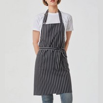 [제이케이스포츠] 가필드 폴리 스트라이프 앞치마 공방용 작업용 업소 주방용 인쇄, 필수선택:가필드 폴리 스트라이프 앞치마 / 색상:블랙, 상세 설명 참조