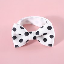 강아지 고양이 쇼콜라 왕 리본 넥타이, 1개, 땡땡이