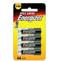 에너자이저 건전지 1.5V AA 4알 배터리, 1