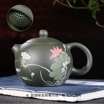 호화랑 다기세트 자사호 중국 전통 수공예 다기 숙우 보이차용 다관 차도구 녹니 편서시 찻주전자 tt229, 1개, K타입상품