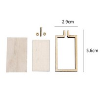 DIY 크로스 스티치 바느질 후프 수제 공예 도구 미니 나무 링 고정 프레임, 07 L