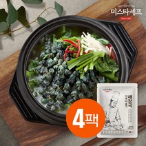 미스타셰프 아욱다슬기해장국 500g 4팩, 4개